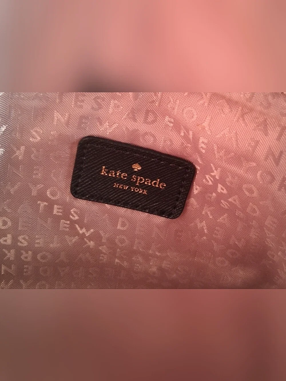 NWOT Kate Spade Mavis Street Amy Blush Pink Sparkle Casual Crossbody Purse Bag